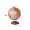Hello Honey® 10.75" Pink & Gold Metal & Plastic Globe on Natural Mango Wood Stand